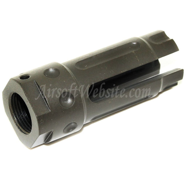Airsoft Website 57mm QDC Style Muzzle Brake Flash Hider For -14mm CCW Counter-Clockwise Thread Barrel Rifles
