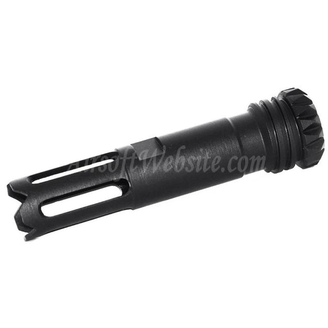 CYMA Full Metal AAC Flash Hider For -14mm CCW Counter-Clockwise Thread Barrel Rifles Airsoft Black