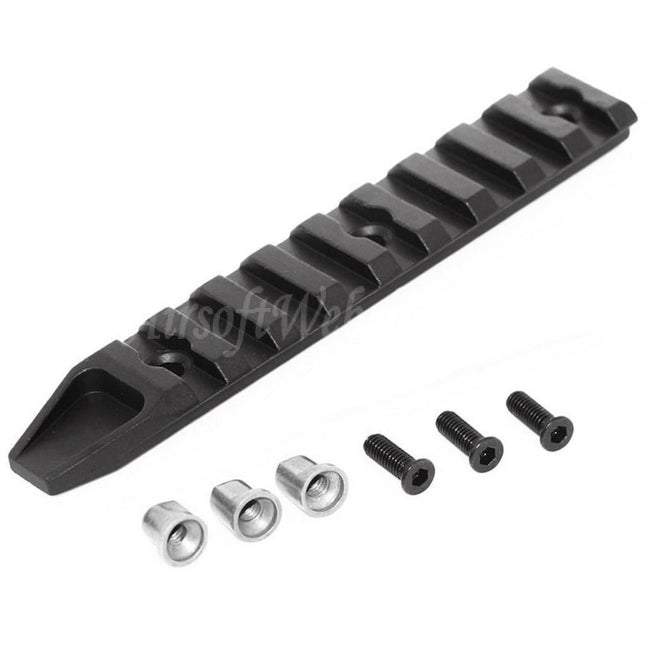 Rail APS Evolution Tech Keymod 114 mm pour fusils AEG Airsoft Noir
