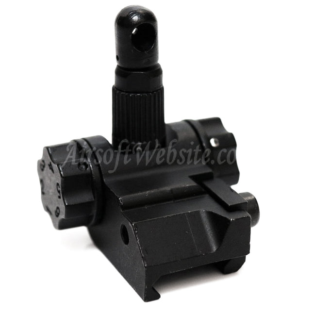 Mire arrière rabattable en métal D-Boys de type Scar pour fusils M4, M16, série AR, Airsoft