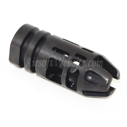 Cache-flamme métallique 5KU EPSILON 556 pour fusils à canon fileté antihoraire -14 mm CCW, noir
