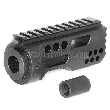Cache-flamme métallique Matrix Zombat pour fusils Airsoft (canon fileté antihoraire -14 mm)