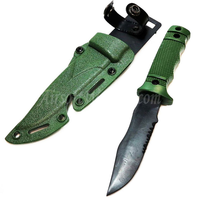 CYMA Plastic M37 Seal Pup Knife (Non-Sharp Soft Rubber Fake Knife) with Sheath