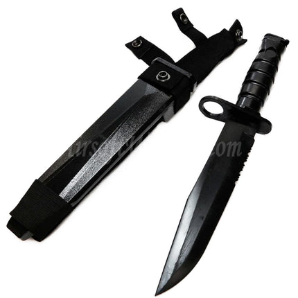 CYMA Plastic M10 OKC-3S Bayonet Knife (Non-Sharp Soft Rubber Fake Knife) with Sheath