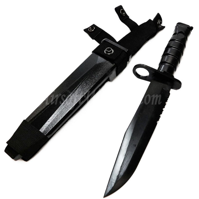 CYMA Plastic M10 OKC-3S Bayonet Knife (Non-Sharp Soft Rubber Fake Knife) with Sheath