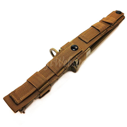 CYMA Plastic M10 OKC-3S Bayonet Knife (Non-Sharp Soft Rubber Fake Knife) with Sheath
