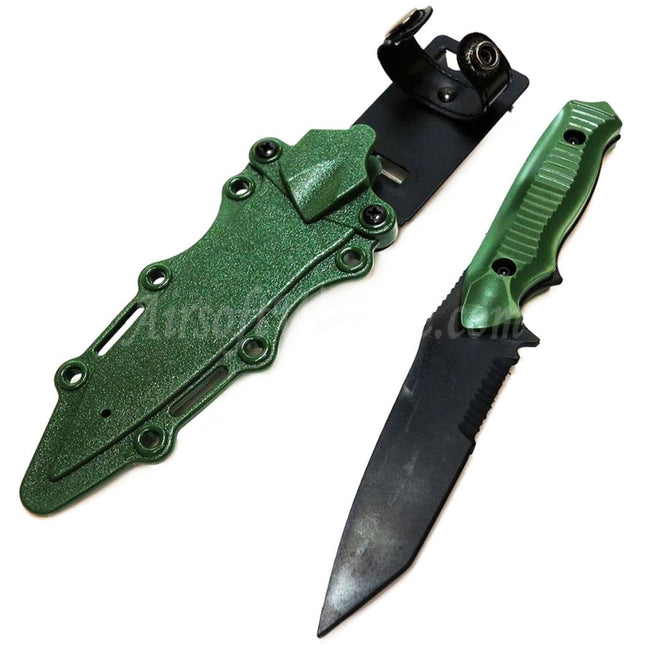 CYMA Plastic 141 Nimravus Tanto Knife (Non-Sharp Soft Rubber Fake Knife) with Sheath