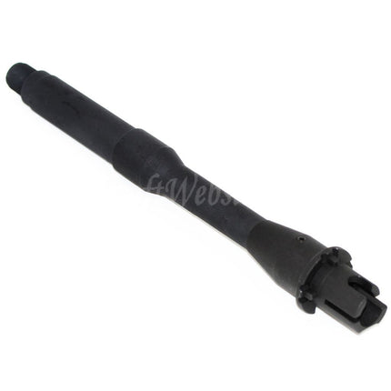 5KU 225 mm 8,75 Zoll Aluminium-Außenlauf – 14 mm CCW-Gewinde gegen den Uhrzeigersinn für AEG-Gewehre der M4- und M16-Serie, Airsoft, Schwarz