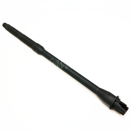 5KU 365mm 14.25" Aluminium Outer Barrel Mid Length -14mm CCW Counter-Clockwise Thread For M4 M16 Series AEG Rifles Airsoft Black