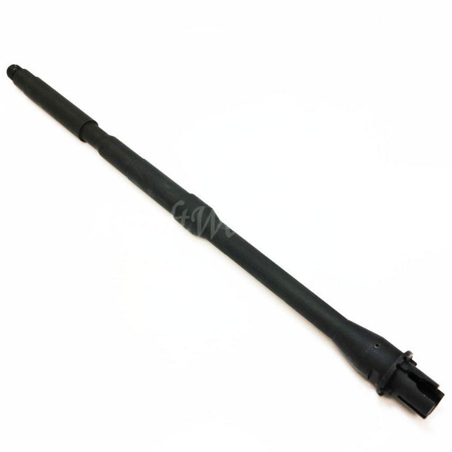 5KU 405mm 16" Aluminium Outer Barrel Carbine Length -14mm CCW Counter-Clockwise Thread For M4 M16 Series AEG Rifles Airsoft Black