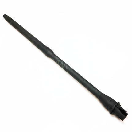 5KU 460mm 18" Aluminium Outer Barrel Mid Length -14mm CCW Counter-Clockwise Thread For M4 M16 Series AEG Rifles Airsoft Black