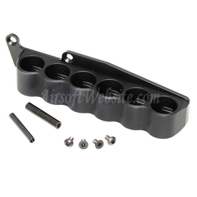 PPS CNC 6 Shells Carrier Holder For M870 Shotgun Airsoft Black