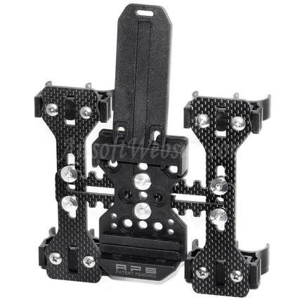 APS 2x Quad-Load Shotshell Caddy System With Belt Loop For CAM870 Shotgun Shell Black