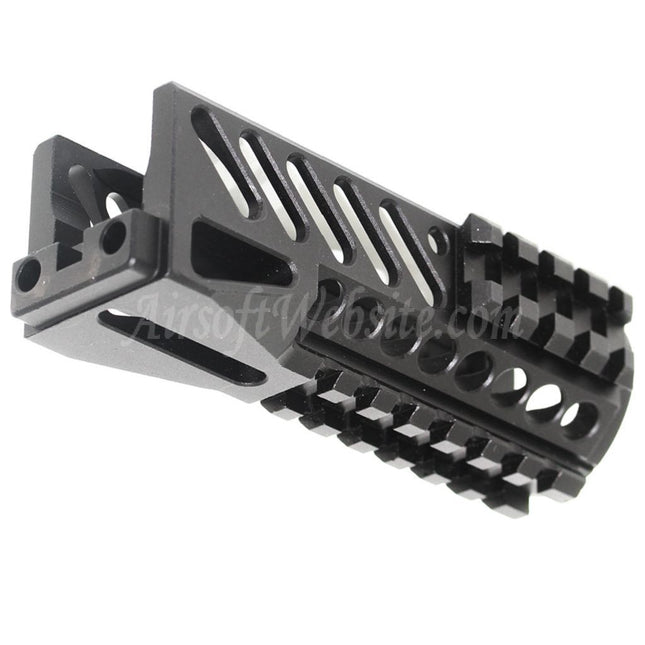 Système de rail de garde-main inférieur en aluminium CNC 130 mm pour fusils Tokyo Marui CYMA GHK LCT E&amp;L AKS74U Series AEG GBB, noir
