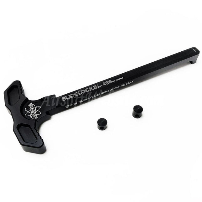 PTS Mega Arms Slide Lock Charging Handle For G&P WA M4 Series GBB Rifles Airsoft Black