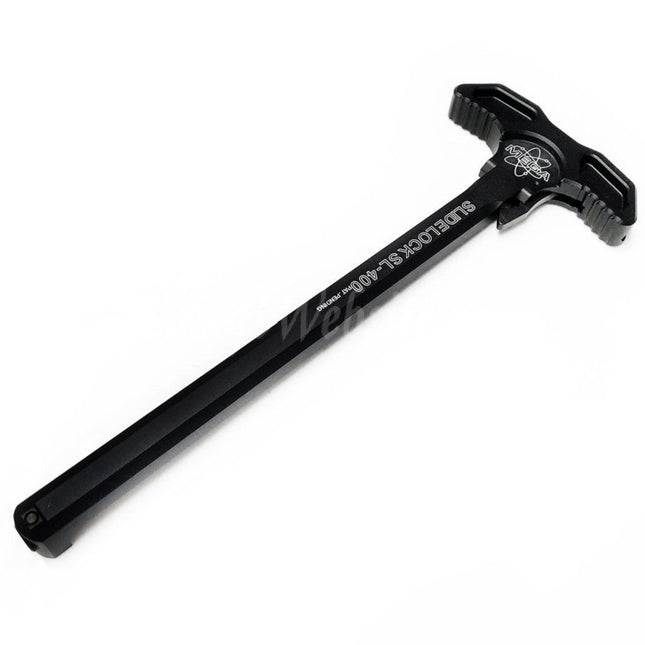 PTS Mega Arms Slide Lock Charging Handle For G&P WA M4 Series GBB Rifles Airsoft Black