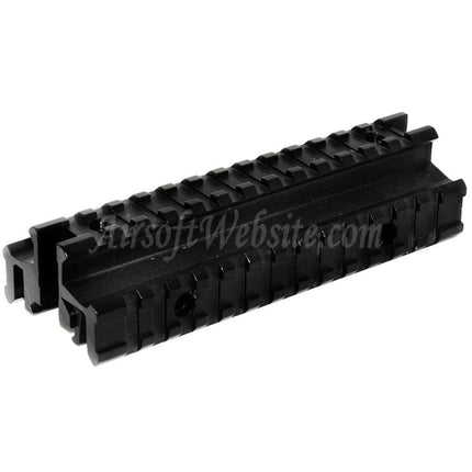 Base de montage tactique à trois rails pour fusils à système de rail de 20 mm, noir, site web Airsoft