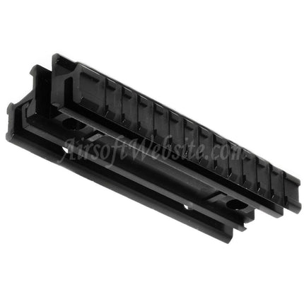 Base de montage tactique à trois rails pour fusils à système de rail de 20 mm, noir, site web Airsoft