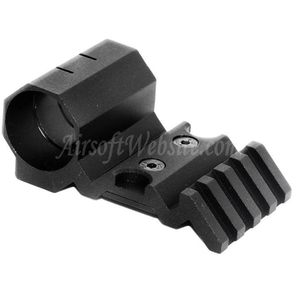 Support de rail décalé 20 mm et support de lampe de poche 1"/25 mm, noir, pour site web Airsoft