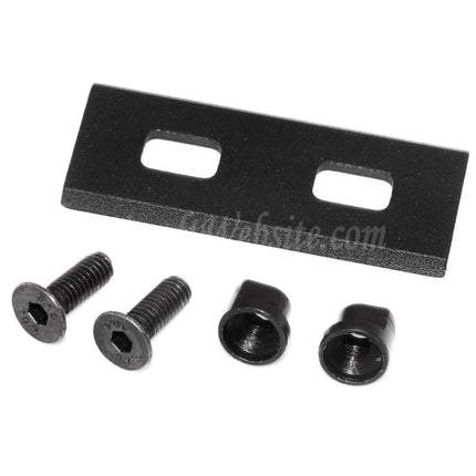 Support de rail décalé 20 mm et support de lampe de poche 1"/25 mm, noir, pour site web Airsoft
