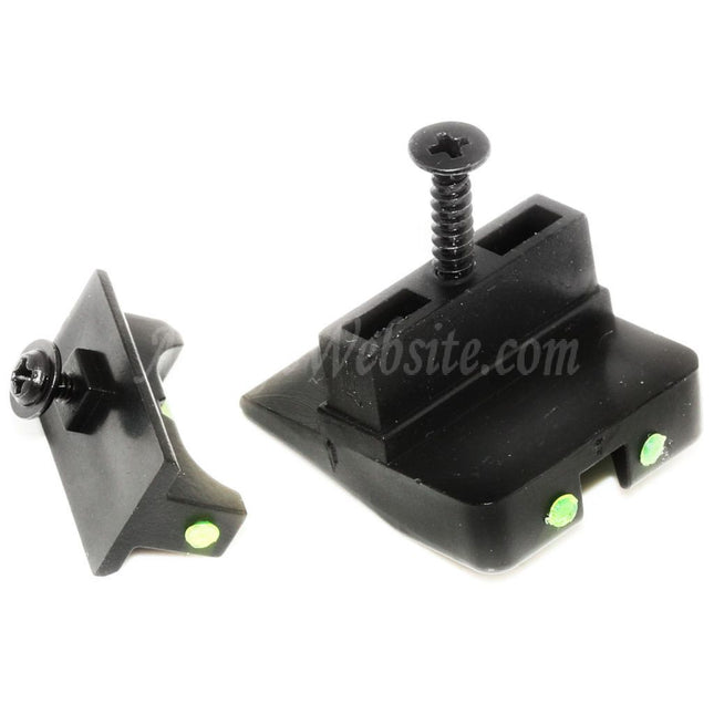 DOUBLE BELL Fiber Optic Front & Rear Sight For DOUBLE BELL WE Tokyo Marui G17 Pistols Airsoft