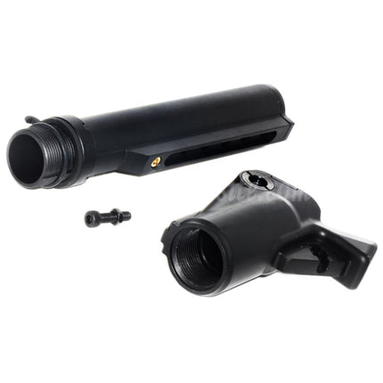 Golden Eagle Retractable Gas Tank Stock For JG Jing Gong Golden Eagle Tokyo Marui M870 Shotgun Airsoft Black