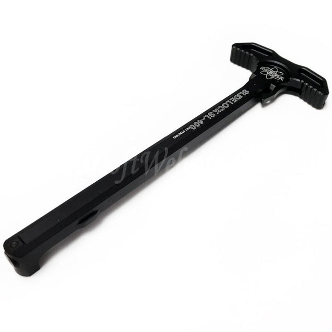 PTS Mega Arms AR-15 Slide Lock Charging Handle For Systema PTW / G&P KSC KWA VFC GBB Rifles Airsoft Black