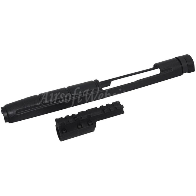 G&P 20mm Top Rail Barrel Top Cover Scouting Type Scope Mount Base For G&P Tokyo Marui M14 Series Rifles Airsoft Black