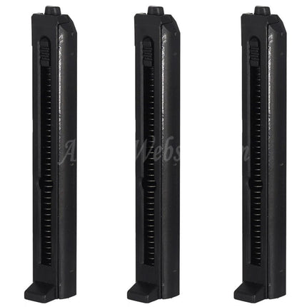 Airsoft Website 3pcs 11rd Magazine For Well G295 Semi Auto Non-Blowback M11A1 CO2 SMG Rifles Black