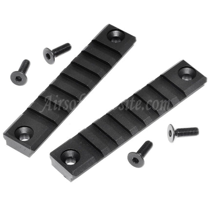 CYMA 2pcs 20mm Picatinny Rail Section Set For Umarex MP7 Series AEG GBB Rifles Airsoft Black