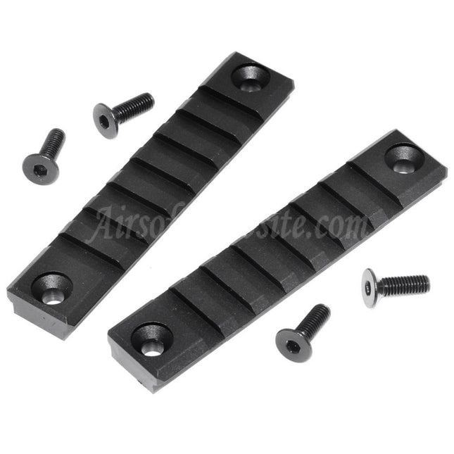 CYMA 2pcs 20mm Picatinny Rail Section Set For Umarex MP7 Series AEG GBB Rifles Airsoft Black