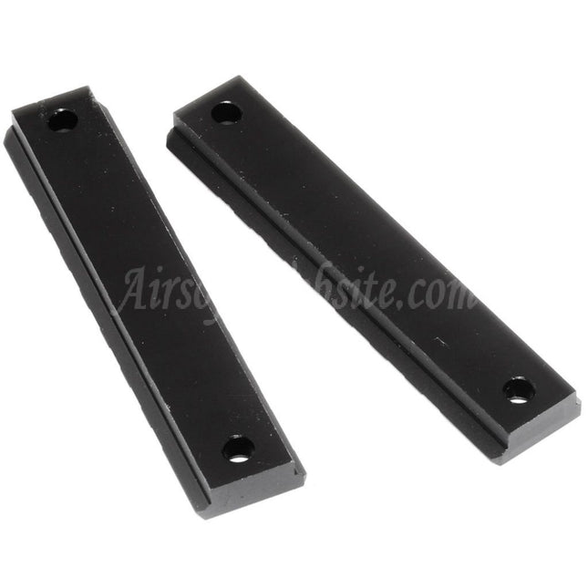CYMA 2pcs 20mm Picatinny Rail Section Set For Umarex MP7 Series AEG GBB Rifles Airsoft Black