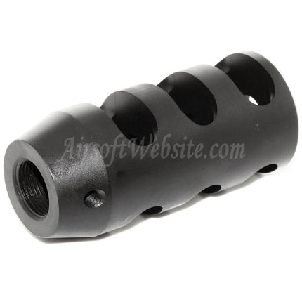 Cache-flamme tactique King Arms 68 mm M700 pour fusils à canon fileté antihoraire -14 mm CCW, noir