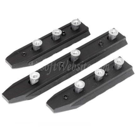 Airsoft Website 3pcs 115mm/75mm/75mm UXR4 Keymod Rail Set Black