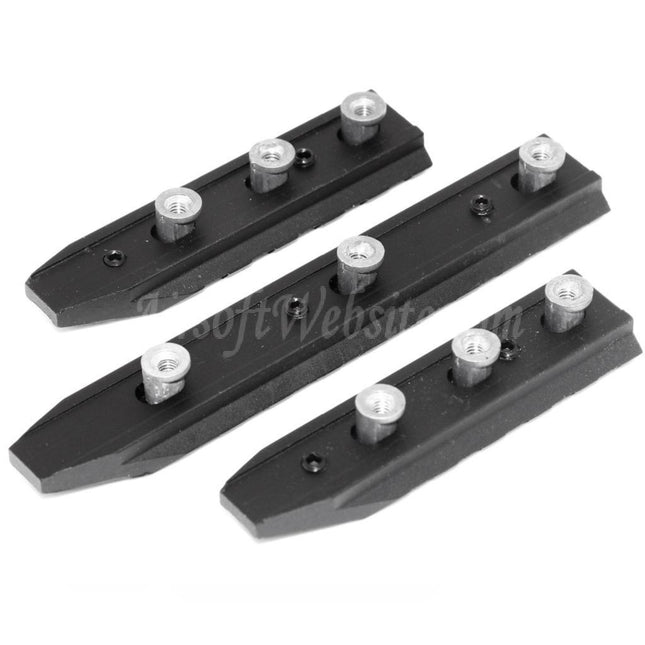 Site web Airsoft : ensemble de 3 rails Keymod UXR4 115 mm/75 mm/75 mm, noir