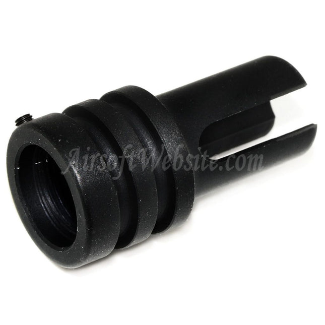 Airsoft Website 44mm AR15 601 Style Flash Hider For -14mm CCW Counter-Clockwise Thread Barrel Rifles Black