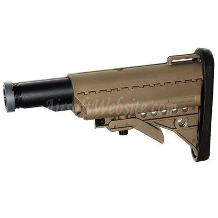Crosse E&amp;C 5 positions MOD Crane VT pour fusils AEG séries M4 et M16 Airsoft