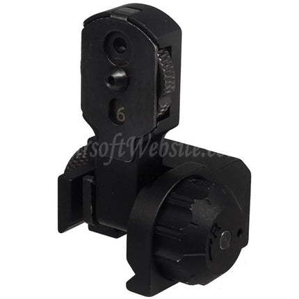 5KU MAD BUIS Flip Up Rear Sight For M4 M16 Series AEG Rifles Airsoft