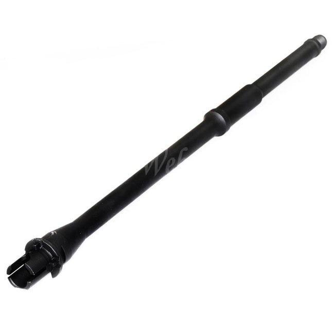 5KU 420mm 16" Aluminium Mid Length Outer Barrel -14mm CCW Counter-Clockwise Thread For M4 M16 Series AEG Rifles Airsoft Black