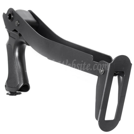 Crosse pliante en métal CYMA avec poignée en plastique pour fusil de chasse CYMA série M870 Airsoft Noir