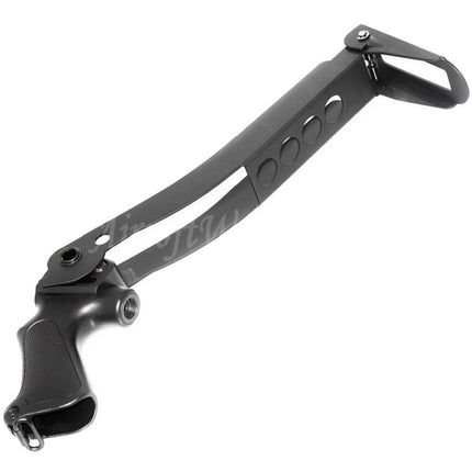 Crosse pliante en métal CYMA avec poignée en plastique pour fusil de chasse CYMA série M870 Airsoft Noir