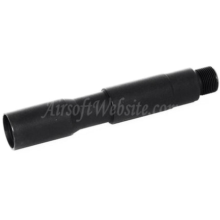 Airsoft Website  4"/4.5" 100mm/115mm Aluminium CQB Outer Barrel Extension Tube -14mm CCW Counter-Clockwise Thread AEG GBB Rifles Black