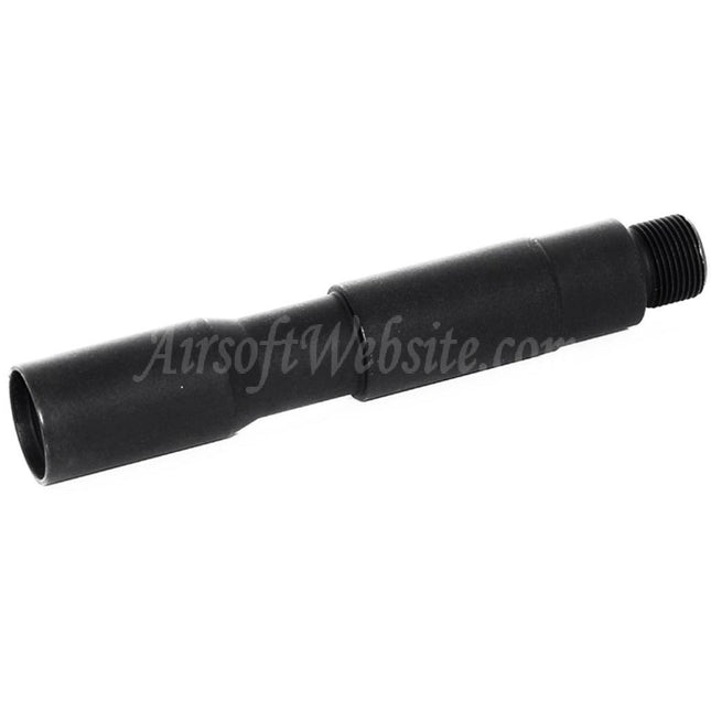 Airsoft Website  4"/4.5" 100mm/115mm Aluminium CQB Outer Barrel Extension Tube -14mm CCW Counter-Clockwise Thread AEG GBB Rifles Black