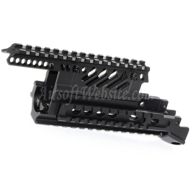 Système de rail de garde-main RIS RAS supérieur et inférieur en aluminium CYMA X47 pour fusils AEG de la série AK Airsoft noir