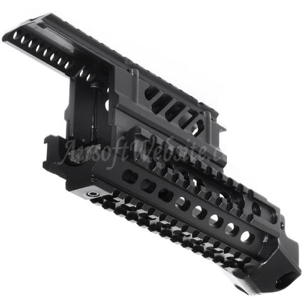 Système de rail de garde-main RIS RAS supérieur et inférieur en aluminium CYMA X47 pour fusils AEG de la série AK Airsoft noir