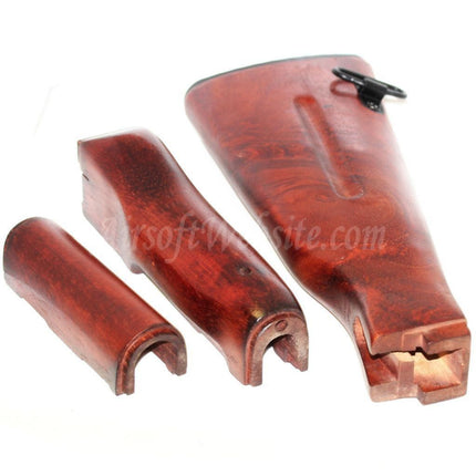 Kit garde-main et crosse en bois APS pour fusils APS Matrix D-Boys CYMA Golden Eagle JG Tokyo Marui série AK74 AEG Airsoft