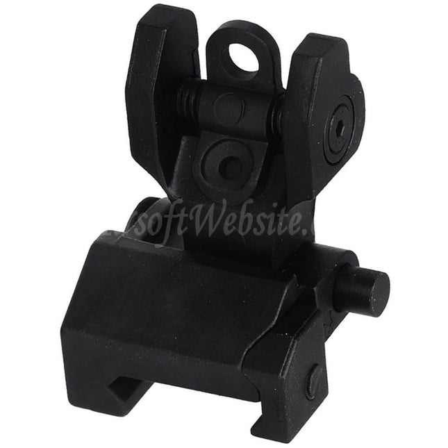 Site web Airsoft : viseur arrière en métal pour fusils à rail Picatinny de 20 mm