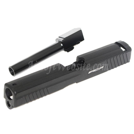 Culasse en aluminium APS avec canon pour pistolets ACP601 / Tokyo Marui G17 GBB, noir