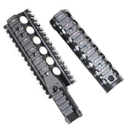 Système de rail de garde-main Keymod RAS en aluminium CNC 210 mm pour fusils Tokyo Marui WA M4 M16, noir