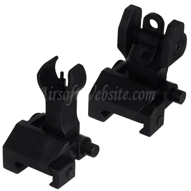 Site web Airsoft : viseur avant et arrière en métal pour fusils à rail Picatinny de 20 mm